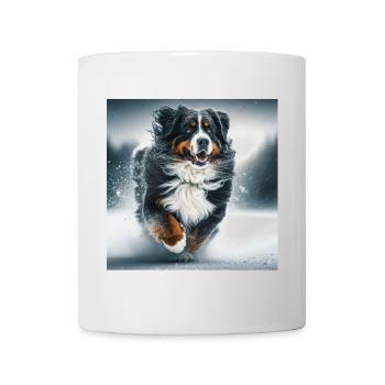 Berner Sennenhund - Tasse - Weiß - Vorne