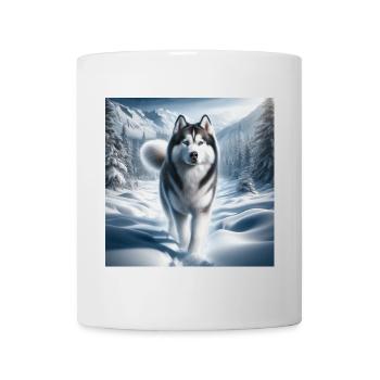 Husky - Mug - white - Front
