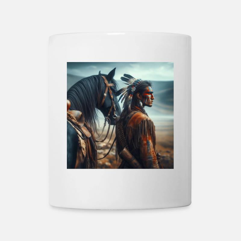 Amérindien - Mug blanc - blanc