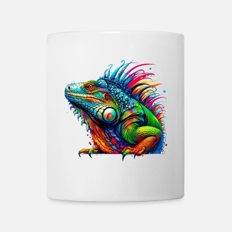 Leguan - Tasse - Weiß