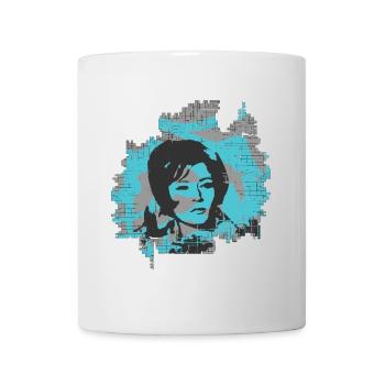 Abstract Woman Portrait Art Design - Mug - white - Front