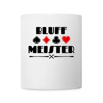 Poker Herz Pokern Casino Statement Bluff - Tasse - Weiß - Vorne