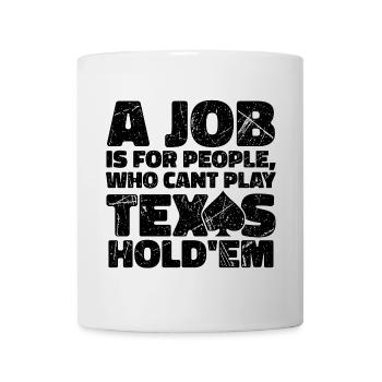 Jeu de cartes Poker Jeu Casino Déclaration - Mug blanc - blanc - Devant