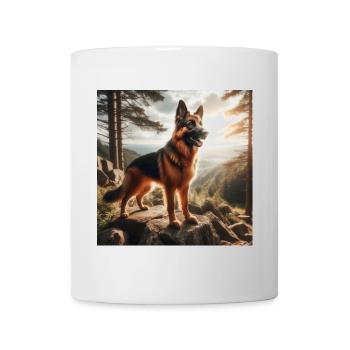 German Shepherd Art - Mug - white - Front