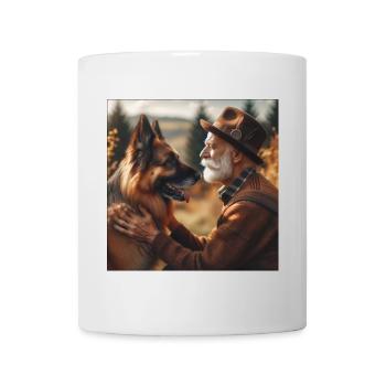 German Shepherd Art - Mug - white - Front