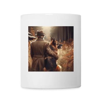 German Shepherd Art - Mug - white - Front