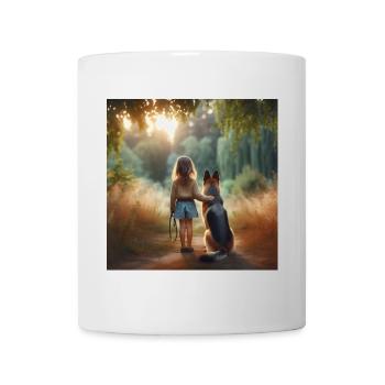 German Shepherd Art - Mug - white - Front