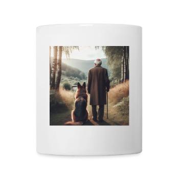 German Shepherd Art - Mug - white - Front