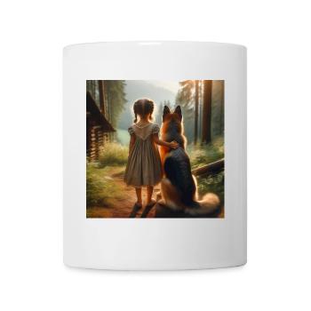 German Shepherd Art - Mug - white - Front