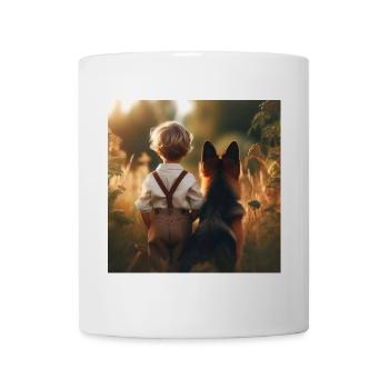 German Shepherd Art - Mug - white - Front