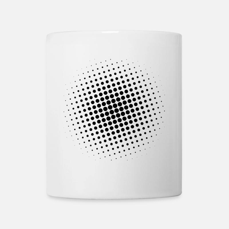 Grille noire - Mug blanc - blanc