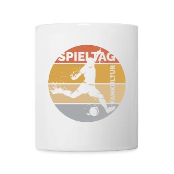 Gameday retro football fan league logo icon icon - Mug - white - Front