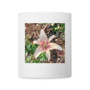 Gentle Pink Lily Blossoms - Mug - white - Front