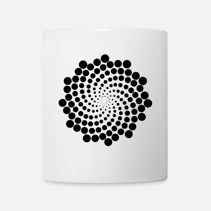Swirl Point Spiral - Mug - white