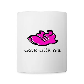 Laufschuh Walk with me - Tasse - Weiß - Vorne