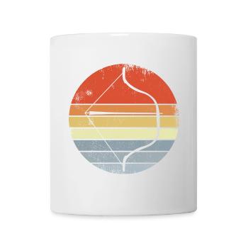Bow and Arrow Vintage Look - Mug - white - Front