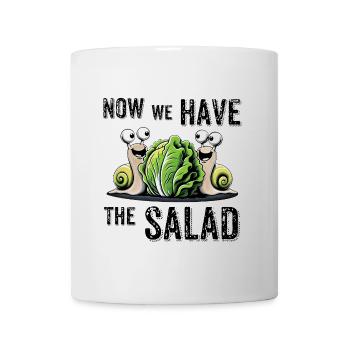 now we have the salad denglisch sprüche lustig - Tasse - Weiß - Vorne