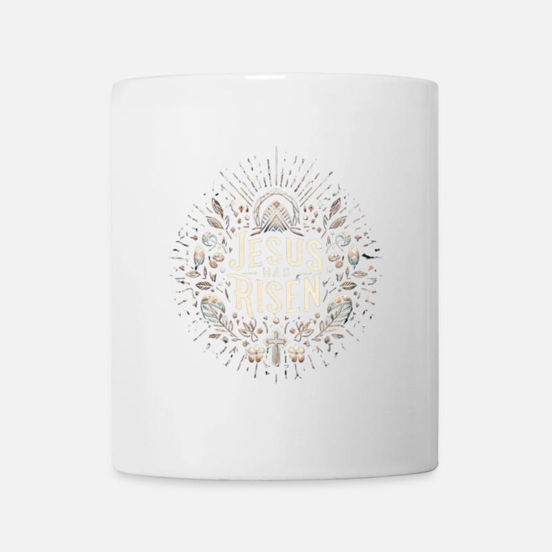 Cercle de Jésus est ressuscité - Mug blanc - blanc