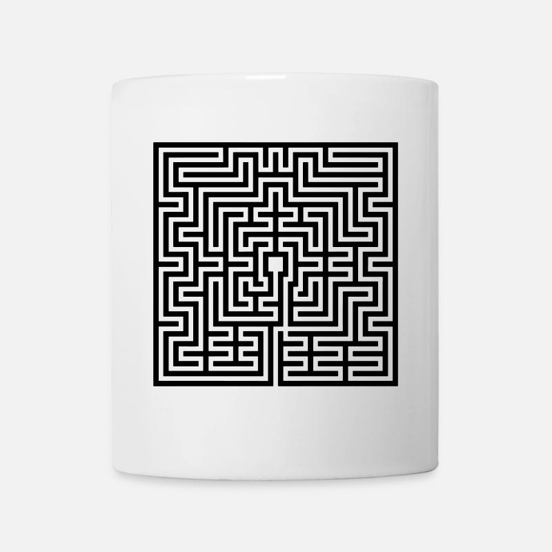 Labyrinth - Tasse - Weiß