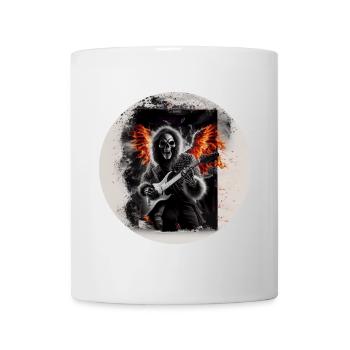 Rock 'n' Roll Squelette en feu #3 - Mug blanc - blanc - Devant