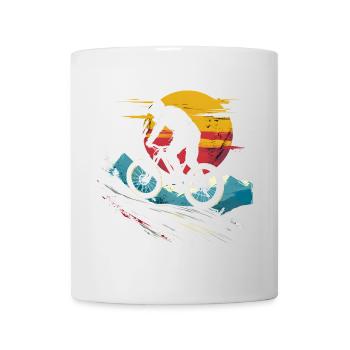 Mountain Biking Portrait - Mug - white - Front
