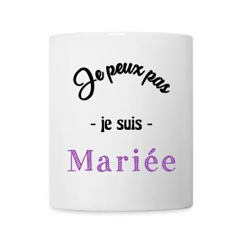 HOCHZEIT. ZUKÜNFTIGE BRAUT - Tasse - Weiß - Vorne