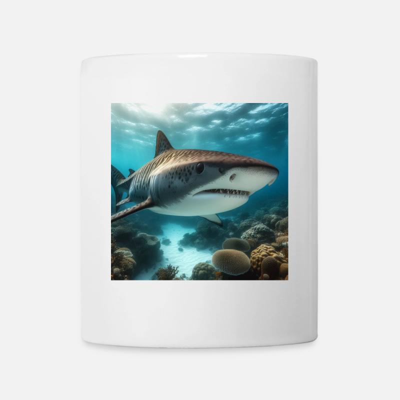 Tigerhai - Tasse - Weiß