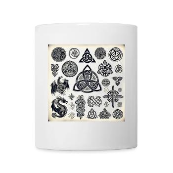 Keltische Symbole - Tasse - Weiß - Vorne