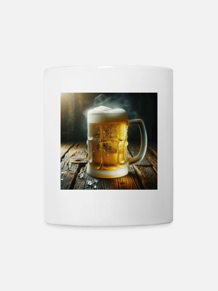 Bierkrug - Tasse - Weiß
