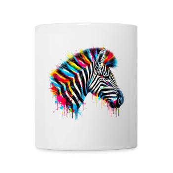 Zebra - Tasse - Weiß - Vorne