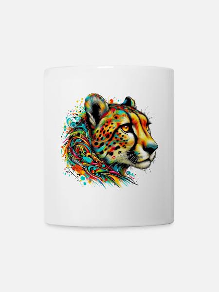 Guépard - Mug blanc - blanc