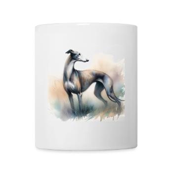 Aquarell Greyhound - Tasse - Weiß - Vorne