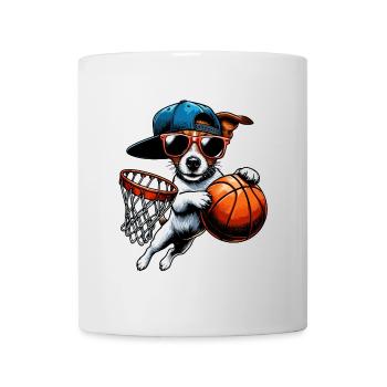 Jack Russell Basketball Sunglasses Cap Design - Mug - white - Front