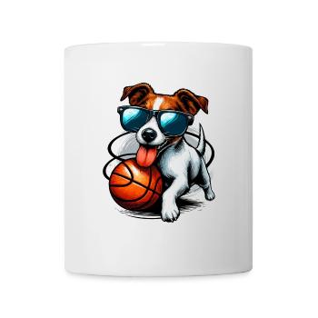 Jack Russell Terrier Basketball Sunglasses - Mug - white - Front