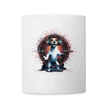 Jack Russell Terrier danse musique cadeau - Mug blanc - blanc - Devant