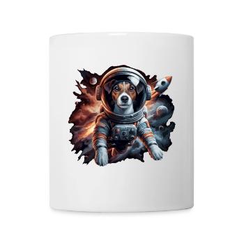Astronaut Jack Russell Terrier Rakete Geschenk - Tasse - Weiß - Vorne