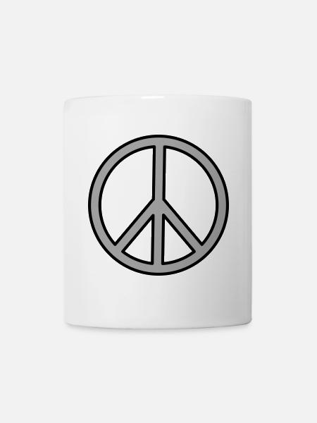 Signe de paix - Mug blanc - blanc