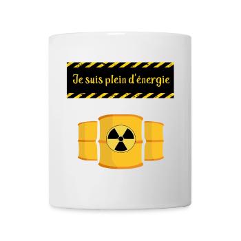 Ich bin voller Energie - Tasse - Weiß - Vorne