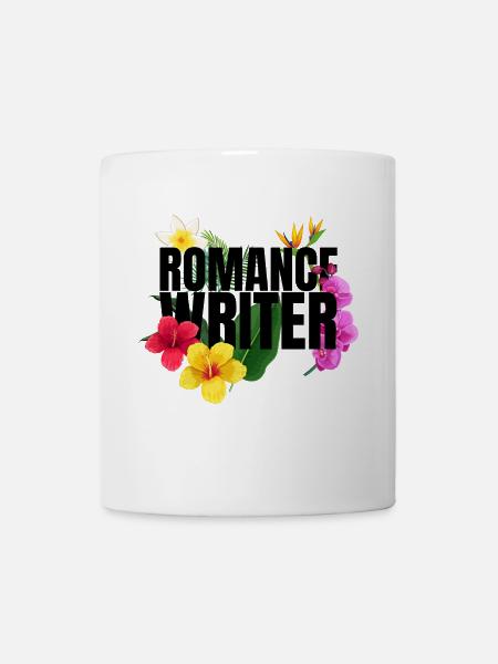 Romance Writer Flowers - Mug blanc - blanc
