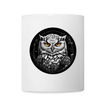 Snowy Owl Portrait Snowy Owl Owl Graphic - Mug - white - Front