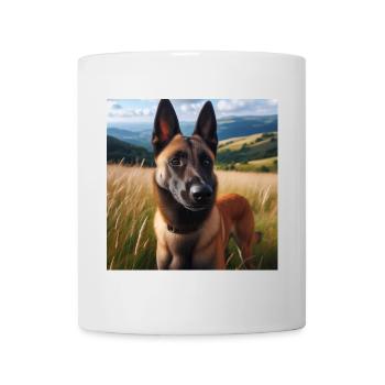 Belgischer Malinois - Tasse - Weiß - Vorne