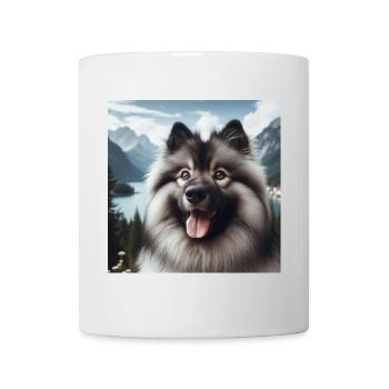Joyeux Wolfspitz - Mug blanc - blanc - Devant