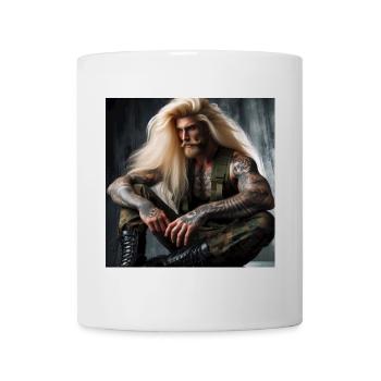 Militaire lourd - Mug blanc - blanc - Devant