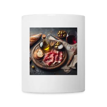 Schinkenplatte - Tasse - Weiß - Vorne