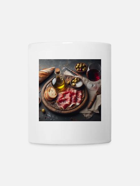Plateau de jambon - Mug blanc - blanc