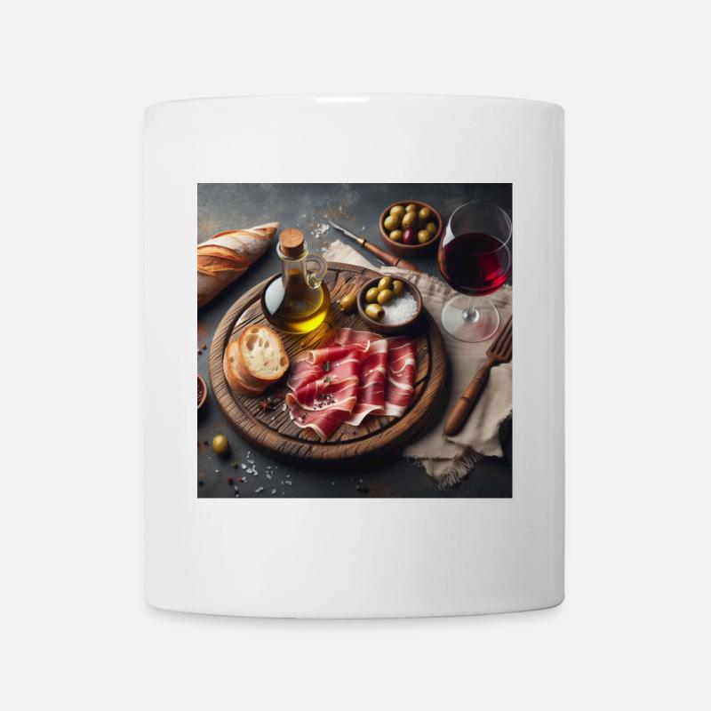 Plateau de jambon - Mug blanc - blanc