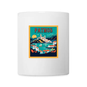 Vacances et voyages à Patmos, Grèce - Mug blanc - blanc - Devant