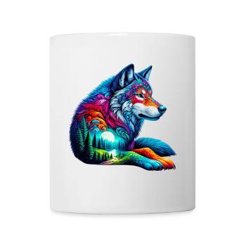 Loup - Mug blanc - blanc - Devant