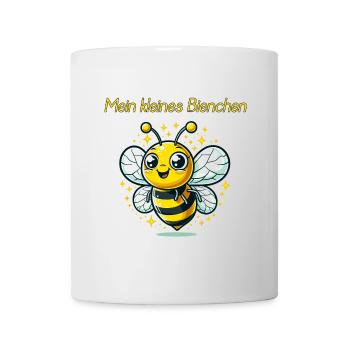 Strahlendes Bienchen | süßes Tiermotiv für Kinder - Tasse - Weiß - Vorne