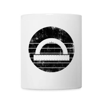 Protractor Ruler - Mug - white - Front